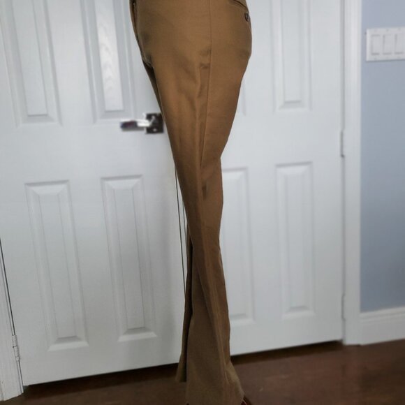 NWOT - Mango Dress Pants Sz 4 Dark Camel Color - Picture 3 of 16
